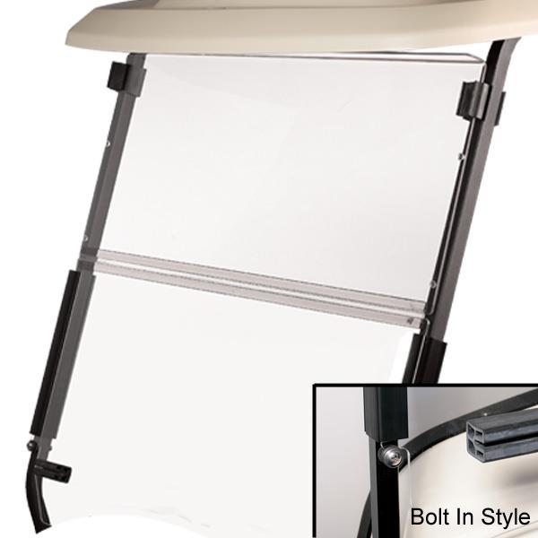 EZGO TXT Bolt Folding Clear Windshield (Years 1994.5-2013)