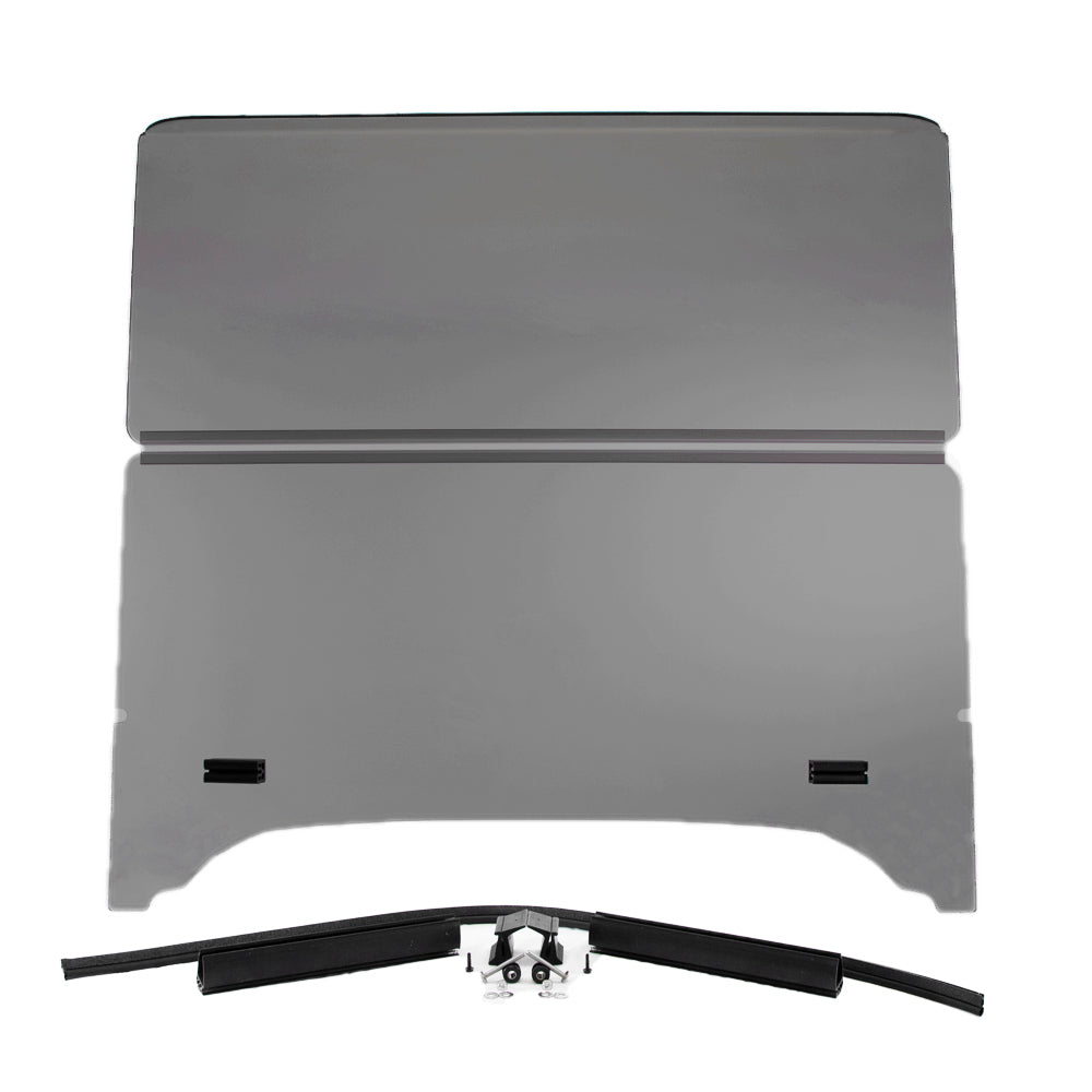 EZGO TXT Tinted 1/4" Folding Windshield with Rubber Trim for Storm Body Kits with 1” Strut (Years 1994.5-Up)