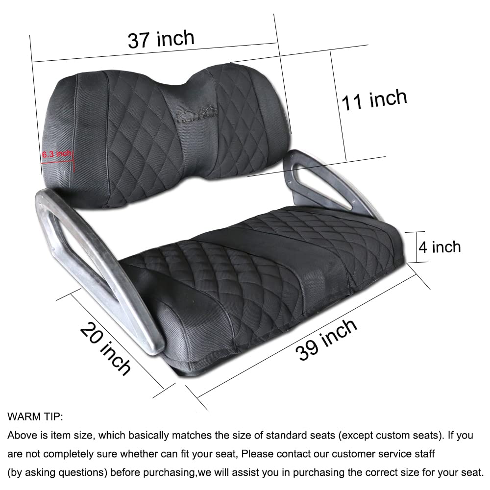 Golf Cart Seat Covers for Club Car Precedent,DS and Yamaha.