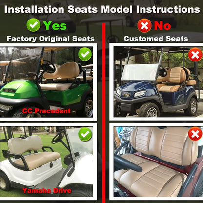 Golf Cart Seat Covers for Club Car Precedent,DS and Yamaha.