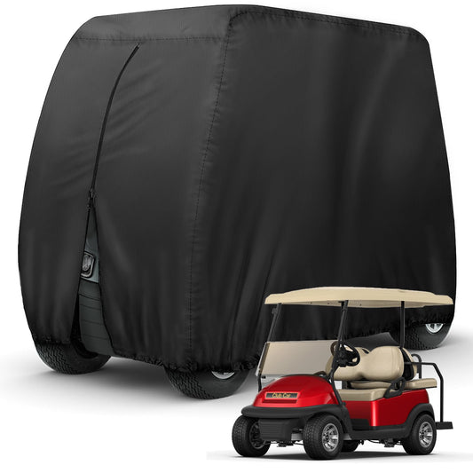 Waterproof Golf Cart Covers Extended Roof Compatible with EZGO, Club Car, Yamaha Golf Carts.