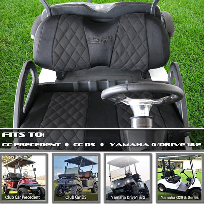 Golf Cart Seat Covers for Club Car Precedent,DS and Yamaha.