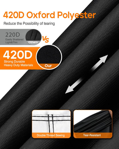 Waterproof Golf Cart Covers Extended Roof Compatible with EZGO, Club Car, Yamaha Golf Carts.