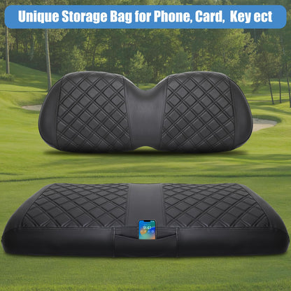 Club Car Precedent Seat Covers, Thick Vinyl Leather Comfortable/Easy to Clean.
