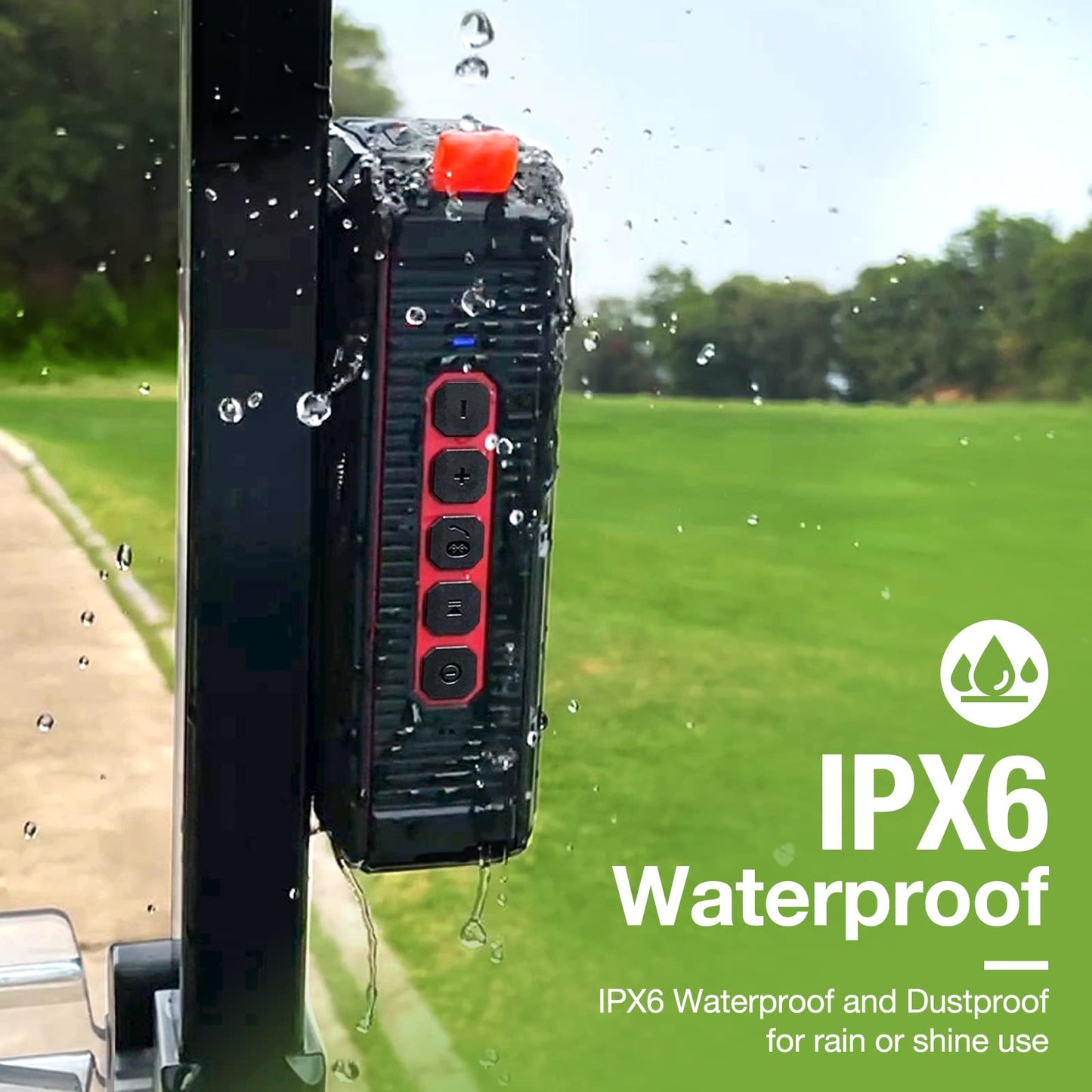 Pro Portable Magnetic Bluetooth Golf Speaker Wireless Waterproof.