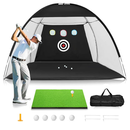 180Cm Golf Training Net for Backyard Chipping Driving, Golf Net for Garage.