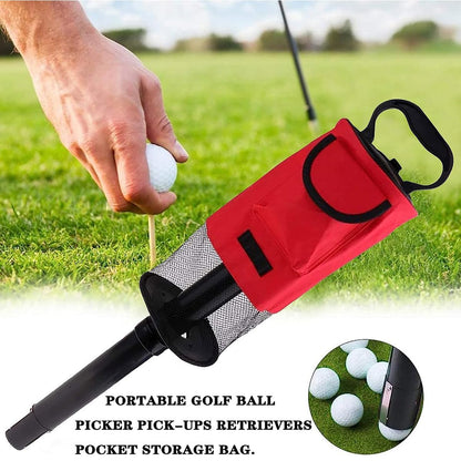 Golf Ball Retriever Bag with Detachable Tube, Convenient Storage for 70 Balls.