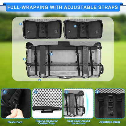 Golf Cart Seat Covers For Yamaha G2 G8 G9 G16 G19 G22.