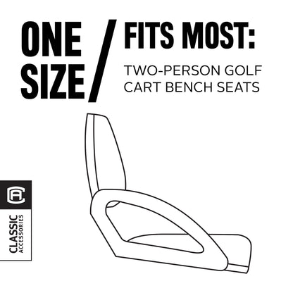 Classic Accessories Fairway Golf Cart Diamond Air Mesh Seat Cover