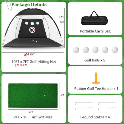 180Cm Golf Training Net for Backyard Chipping Driving, Golf Net for Garage.