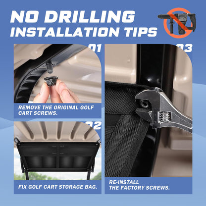 Golf Cart Overhead Storage Bag.