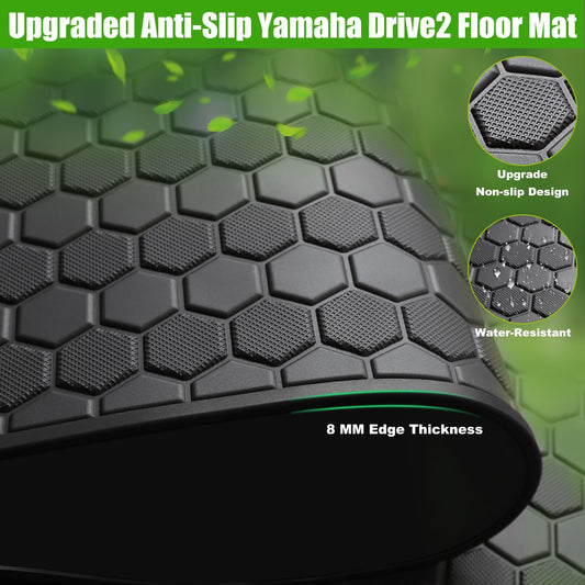 Yamaha Drive2 Golf Cart Full Coverage Floor Liner Mat, Only Fits Yamaha Drive2.