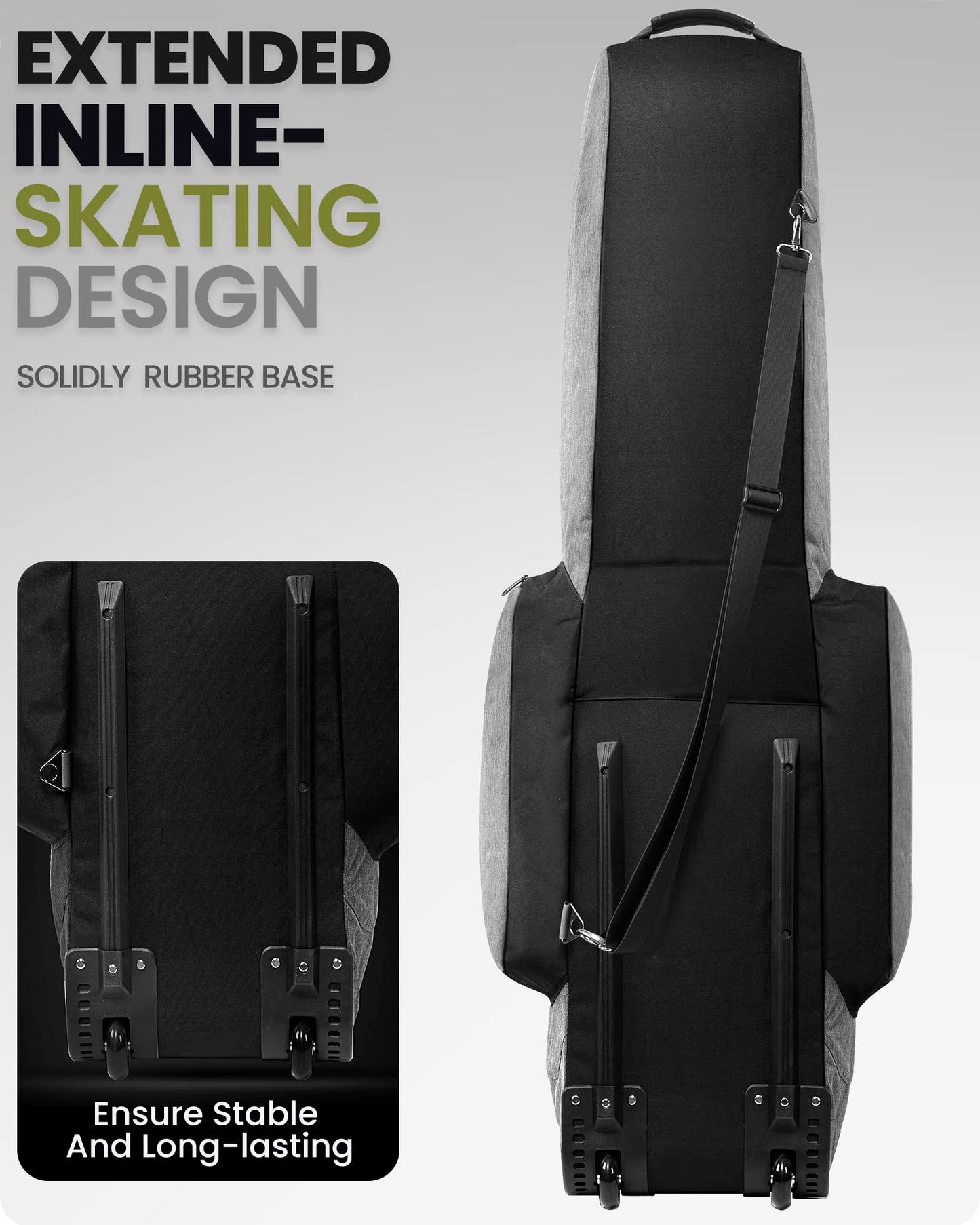 OutdoorMaster Padded Golf Club Travel Bag with Wheels.