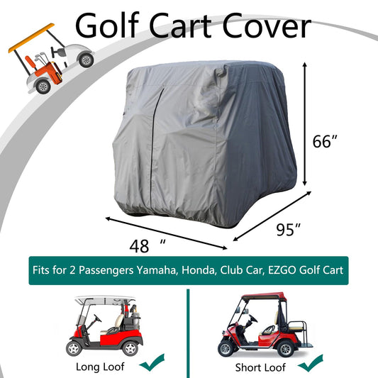 Golf Cart Cover Which Suits Club Car, EZGO and Yamaha.