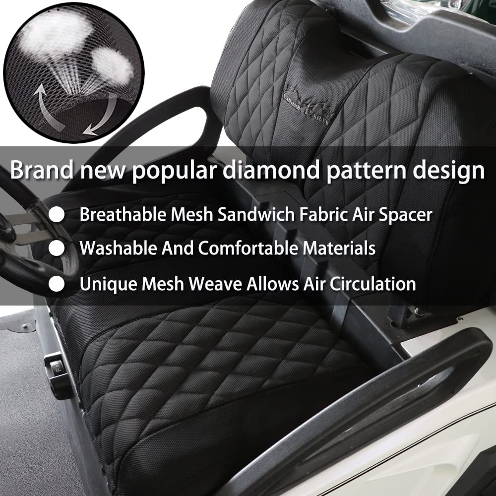 Golf Cart Seat Covers for Club Car Precedent,DS and Yamaha.