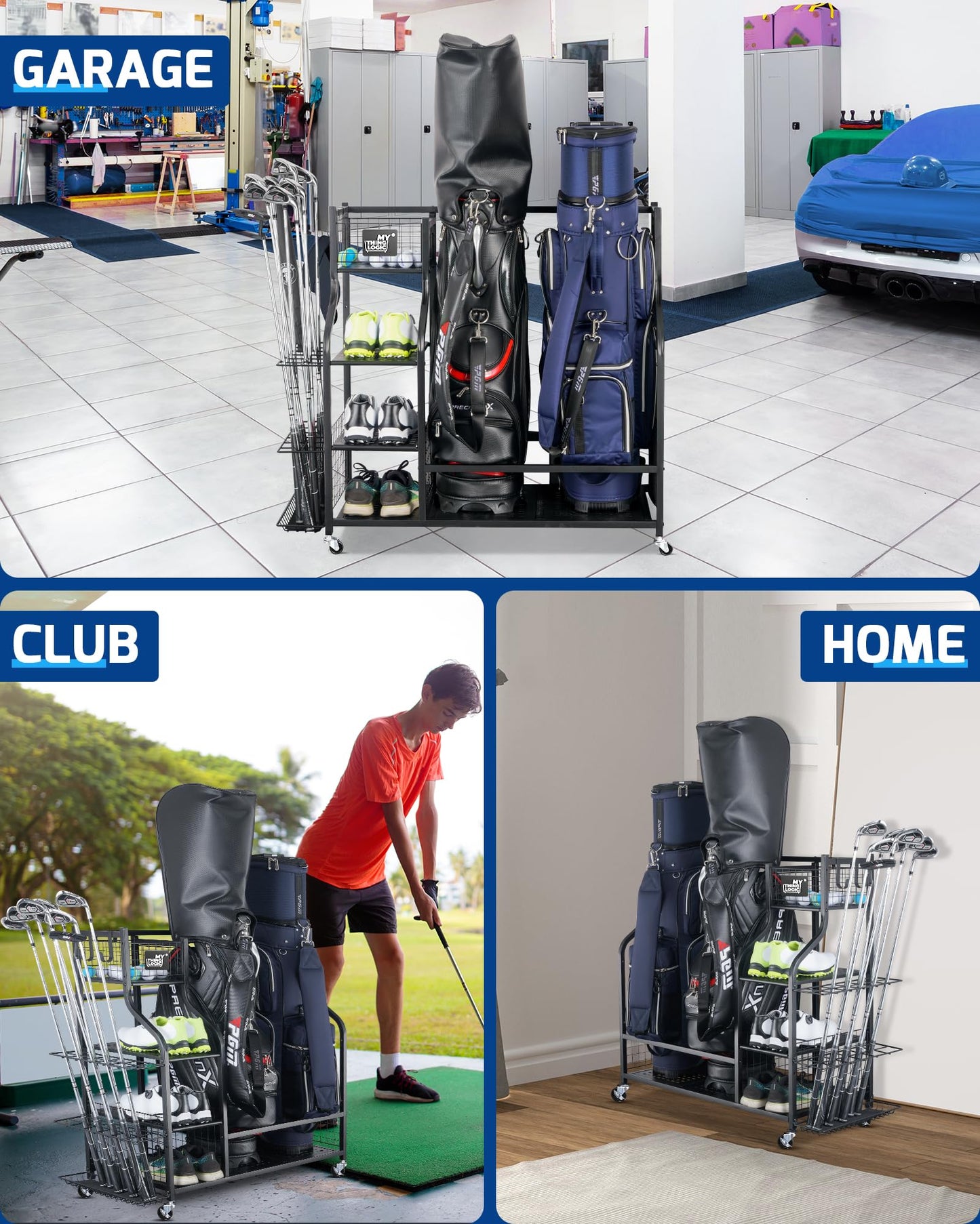Golf Storage Garage Organizer.
