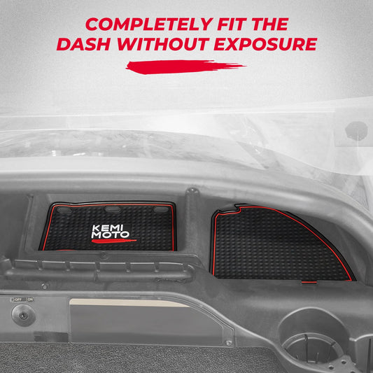 Golf Cart Dash Liner Mats Compatible with Club Car Precedent (2004-2023) and Onward&Tempo (2007-2023)