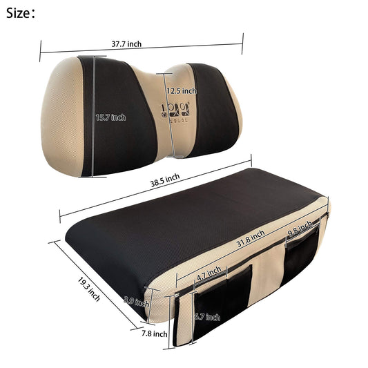 Seat Cover Fits Yamaha G29 Drive 2007-2016 and 2017+ Drive 2 Club Car Precedent DS.
