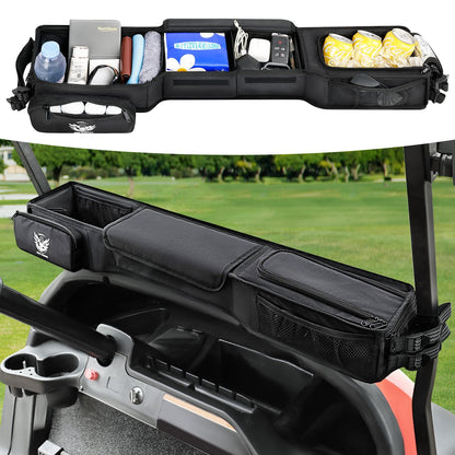 Foldable Golf Cart Inner Front Storage. Compatible with EZGO, Club Car Drive Kandi Yamaha.