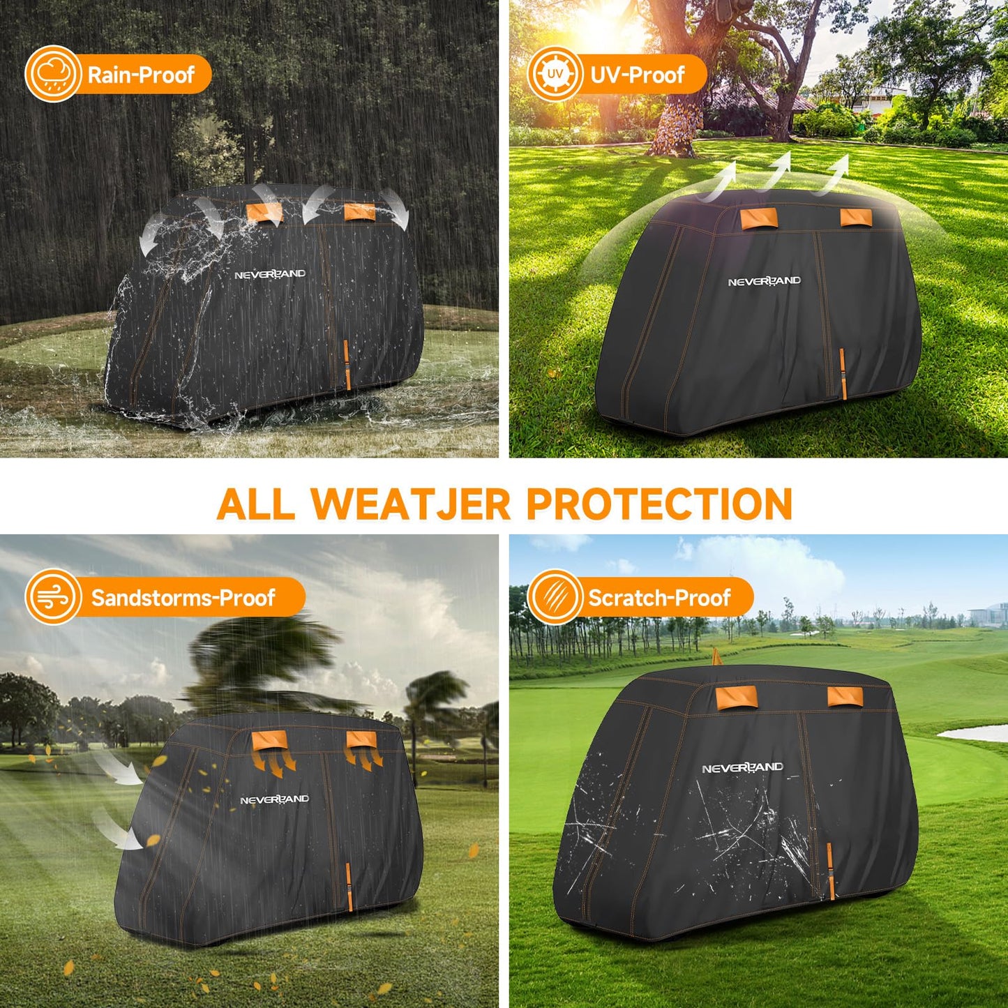Golf Cart Cover, Fits Ezgo,Yamaha Golf Carts.