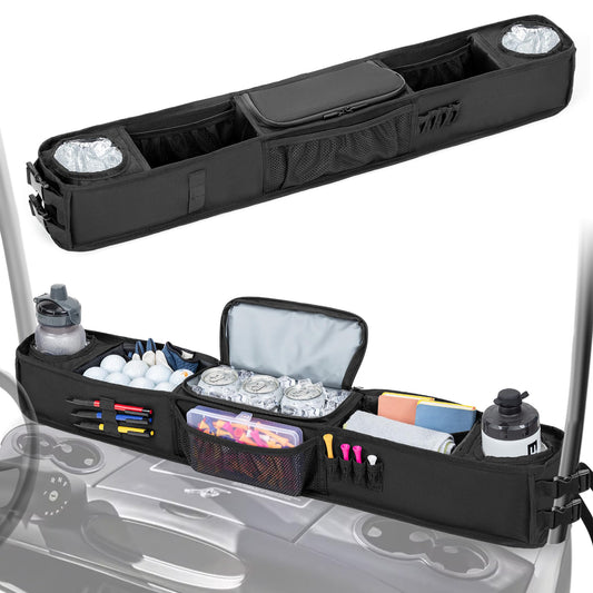 Golf Cart Inner Storage Tray, No-Drilling. Front Storage Basket Compatible with EZGO Drive and Club Car.