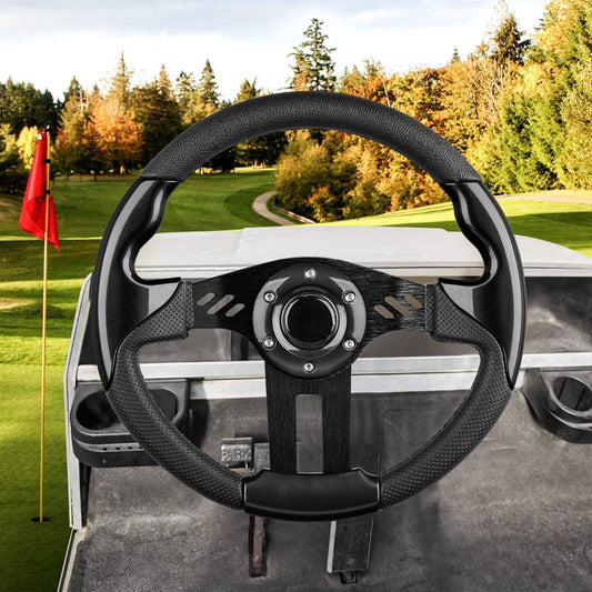 Golf Cart Steering Wheel  for Club Car EZGO Yamaha Universal Steering Wheel or Adapter for Club Car DS and Precedent.