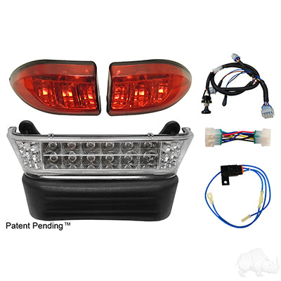 LED Light Bar Kit w/ Plug and Play Harness, Club Car Precedent Gas & Electric, 04-08.5, 12-48V