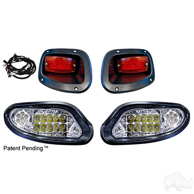 LED Factory Style Light Kit w/ Plug and Play Harness, E-Z-Go TXT 14+, 12-48V