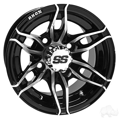 RX376, Machined Black, 10x7 ET-25